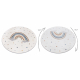 Tapijt BONO 724 cirkel RAINBOW HEART crème / lichtgrijs - TWEEDE-KLASSE PRODUCT