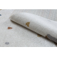 Carpet BONO 724 circle RAINBOW HEART cream / light grey - SECOND-RATE PRODUCT