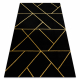 Exclusive EMERALD Carpet 1012 glamour, stylish geometric black / gold - SECOND-RATE- SECOND-RATE PRODUCT