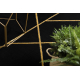 Vaip EMERALD eksklusiivne 1012 glamour, stiilne geomeetriline must / kullast - TEISE KLASSI TOODE