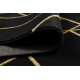 Exclusive EMERALD Carpet 1012 glamour, stylish geometric black / gold - SECOND-RATE- SECOND-RATE PRODUCT