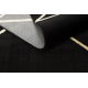 Exclusive EMERALD Carpet 1012 glamour, stylish geometric black / gold - SECOND-RATE- SECOND-RATE PRODUCT
