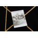 Exclusive EMERALD Carpet 1012 glamour, stylish geometric black / gold - SECOND-RATE- SECOND-RATE PRODUCT