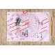 BAMBINO 2185 Waschteppich Ballerina, Kätzchen für Kinder Anti-Rutsch rosa - ZWEITKLASSIGES PRODUKT