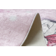 BAMBINO 2185 Waschteppich Ballerina, Kätzchen für Kinder Anti-Rutsch rosa - ZWEITKLASSIGES PRODUKT