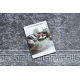 Tapis lavable MIRO 51317.807 Cadre, grec antidérapant - gris - PRODUIT DE DEUXIÈME QUALITÉ