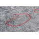Tapis lavable MIRO 51317.807 Cadre, grec antidérapant - gris - PRODUIT DE DEUXIÈME QUALITÉ