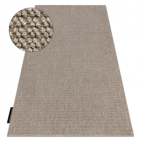 Teppich CASABLANCA LOOP braun Schleife weich