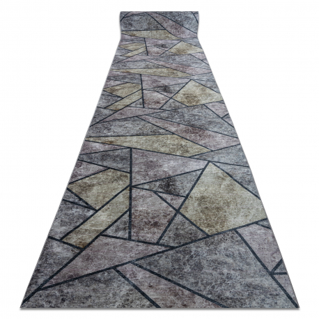 Runner anti-slip LOTUS MOSAIC 22010 Mosaic grey WASHABLE