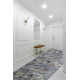 Vloerbekleding met rubber bekleed LOTUS MOSAIC 22010 Mozaika grijs wasbaar