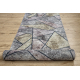 Vloerbekleding met rubber bekleed LOTUS MOSAIC 22010 Mozaika grijs wasbaar