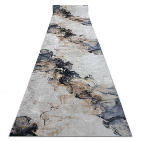 Läufer Antirutsch LOTUS SHADOWS 37550 Abstraktion beige / grau ZUM WASCHEN
