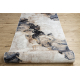 Løper antiskli LOTUS SHADOWS 37550 Abstraksjon beige / grå vaske 