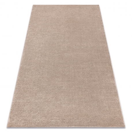 Teppich SOFTY glatt, einfarbig beige