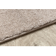 Teppich SOFTY glatt, einfarbig beige