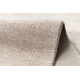 Teppich SOFTY glatt, einfarbig beige
