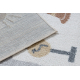 Carpet BONO 9207 Streets, city, construction site cream / light grey - SECOND-RATE PRODUCT