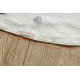 Teppich BONO 724 Kreis RAINBOW HEART creme / hellgrau - ZWEITKLASSIGES PRODUKT