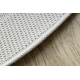 Teppich TIMO 5979 Kreis SISAL draussen Rahmen weiß - ZWEITKLASSIGES PRODUKT