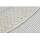 Alfombra MIMO 5979 circulo sisal exterior marco color blanco - PRODUCTO DE SEGUNDA CLASE
