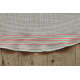 Teppich TIMO 5979 Kreis SISAL draussen Rahmen weiß - ZWEITKLASSIGES PRODUKT