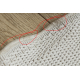 Teppich TIMO 5979 Kreis SISAL draussen Rahmen weiß - ZWEITKLASSIGES PRODUKT