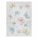 BAMBINO 1610 washing carpet Butterflies for children anti-slip - cream - SECOND-RATE PRODUCT