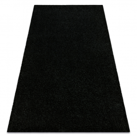 Teppich BUENOS 6649 shaggy schlicht, einfarbig schwarz - ZWEITKLASSIGES PRODUKT