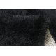 Carpet BUENOS 6649 shaggy plain, single color black - SECOND-RATE PRODUCT