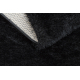 Carpet BUENOS 6649 shaggy plain, single color black - SECOND-RATE PRODUCT