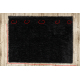 Carpet BUENOS 6649 shaggy plain, single color black - SECOND-RATE PRODUCT