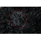 Carpet BUENOS 6649 shaggy plain, single color black - SECOND-RATE PRODUCT