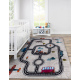 JUNIOR 52242.801 washing carpet City, streets for children anti-slip - beige / black - SECOND-RATE PRODUCT