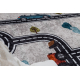 JUNIOR 52242.801 washing carpet City, streets for children anti-slip - beige / black - SECOND-RATE PRODUCT