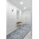 Alcatifa do corredor com reforço de borracha LOTUS NOMAD 29671 Ornamento cinzento LAVÁVEL
