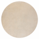 Carpet round SEDUCTION cream 34 soft, durable, bedroom, hotel