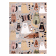 Tappeto FUN Kittens per bambini, gatti beige - PRODOTTO DI SECONDO GRADO