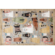 Tappeto FUN Kittens per bambini, gatti beige - PRODOTTO DI SECONDO GRADO