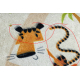 BAMBINO 1165 Waschteppich Zoo für Kinder Anti-Rutsch beige - ZWEITKLASSIGES PRODUKT