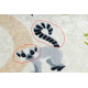 BAMBINO 1165 Waschteppich Zoo für Kinder Anti-Rutsch beige - ZWEITKLASSIGES PRODUKT