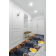 Pogumovaný běhoun LOTUS KITCHEN 40580 Nádobí, kuchyň šedá / žlutý NA MYTÍ