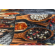 Килим прорезинений LOTUS KITCHEN 40580 посуд, для кухні сірий / жовтий миється 