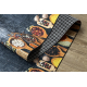 Traversa anti-alunecare LOTUS KITCHEN 40580 Bucate, bucatarie gri / galben PENTRU SPĂLARE