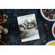 Traversa anti-alunecare LOTUS KITCHEN 40580 Bucate, bucatarie gri / galben PENTRU SPĂLARE