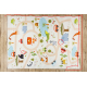BAMBINO 1165 mosható szőnyeg Állatkert gyerekeknek csúszásgátló bézs - MÁSODSZERŰ TERMÉK