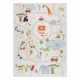 BAMBINO 1165 Waschteppich Zoo für Kinder Anti-Rutsch beige - ZWEITKLASSIGES PRODUKT