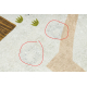 BAMBINO 1165 Waschteppich Zoo für Kinder Anti-Rutsch beige - ZWEITKLASSIGES PRODUKT