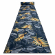 Runner anti-slip LOTUS FERNS 45270 Leaves grey / gold WASHABLE