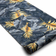 Runner anti-slip LOTUS FERNS 45270 Leaves grey / gold WASHABLE
