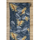 Runner anti-slip LOTUS FERNS 45270 Leaves grey / gold WASHABLE